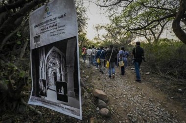 NEW DELHI INDIA MAY 6 2023 Delhi tourism department will start haunted walks at the Tughlaq era monument Malcha Mahal in central Delhis Chanakyapuri clipart