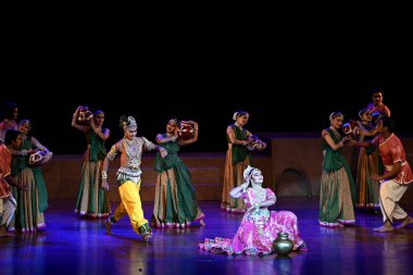 YENİ DELHI INDIA 26 AĞUSTOS 2024 Janmashtami Sanatçıları Shriram Bharatiya Kala Kendra 'nın dans dramasını sahnelemesi vesilesiyle 26 Ağustos 2024' te Yeni Delhi Hindistan 'da Salman Ali Hindustan Times 