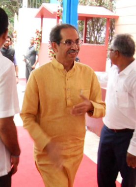 PATNA INDIA 23 Haziran 2023 Shiv Sena Şefi Uddhav Thackeray, 23 Haziran 2023 tarihinde Samwad 'daki muhalefet partileri toplantısı için Patna Hindistan' da bir araya geldi.