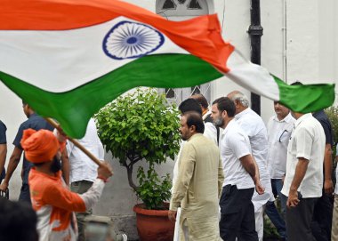 NEW DELHI INDIA JUNE 26 2023 Congress leader Rahul Gandhi during a meeting where several former Bharat Rashtra Samithi BRS leaders joined Congress at AICC headquarters on June 26 2023 in New Delhi India Photo by Sanjeev Verma Hindustan Times  clipart