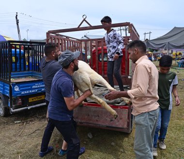 SRINAGAR INDIA 26 Haziran 2023 Erkekler, 26 Haziran 2023 tarihinde Srinagar Hindistan Fotoğrafı: Waseem Andrabi Hindustan Times 