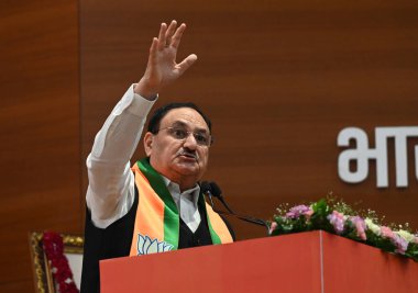 NEW DELHI INDIA SEPTEMBER 2 2024 Birlik Sağlık Bakanı ve Ulusal Başkan JP Nadda BJP üyelik kampanyası 2024 