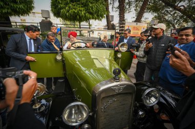 NEW DELHI INDIA FEBRUARY 11 Şubat 2024 Hardeep Singh Puri Petrol ve Doğal Gaz Bakanı, 11 Şubat 2024 tarihinde Sanchi tarafından Yeni Delhi Hindistan 'da gerçekleştirilen 11 Şubat 2024 tarihinde Barakhamba' da düzenlenen 57.