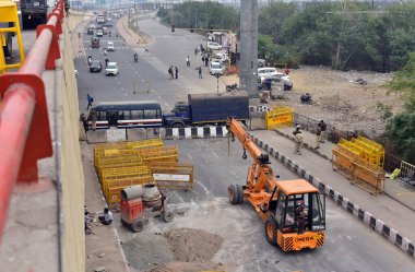 GHAZIABAD INDIA FEBRUARY 12. 2024 Delhi Polisi, 12 Şubat 2024 