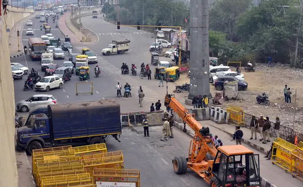 GHAZIABAD INDIA FEBRUARY 12. 2024 Delhi Polisi, 12 Şubat 2024 