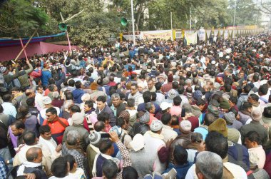 PATNA INDIA 13 FEBRUARY 2024 Niyojit öğretmenleri 13 Şubat 2024 tarihinde Gardanibagh 'ta işleri ve diğer talepleri için gösteri Santosh Kumar Hindustan Times tarafından çekilmiştir.