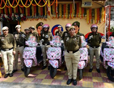 NEW DELHI INDIA ŞAHI Şraddhanand Marg 'daki tüm kadın polis karakollarında 18 Şubat 2024 tarihinde Yeni Delhi Hindistan VK Saxena, tüm bu olanlardan sonra Delhi polisinden AWPPs kurmasını istediğini söyledi.