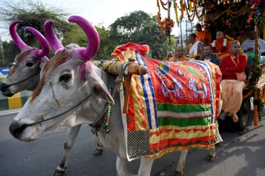 ISKCON tapınağı tarafından 18 Şubat 2024 'te Noida Hindistan' da Noida Ghosh Hindustan Times tarafından çekilen fotoğraf: Sunil Ghosh Ghosstan Times 