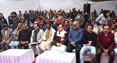 NEW DELHI INDIA JANUARY 8 2024 National BJP President JP Nadda along with Union Ministers Arjun Munda & Bhupendra Yadav east Delhi MP Gautam Gambhir Chandni Chowk MP Harshvardhan Delhi BJP President Virendra Sachdeva & LOP Ramvir Singh Bidhuri attend clipart