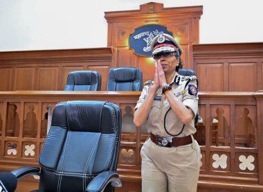 MUMBAI INDIA JANUARY 9 2024 IPS officer Rashmi Shukla takes the charge as Director General and Inspector General of Police DG IGP Maharashtra She took the charge from Mumbai police commissioner Vivek Phansalkar who was holding additional charge as DG clipart