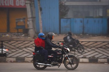 GURUGRAM INDIA 11 Ocak 2024 Umang Bhardwaj Chowk Fotoğraf: Parveen Kumar Hindustan Times 