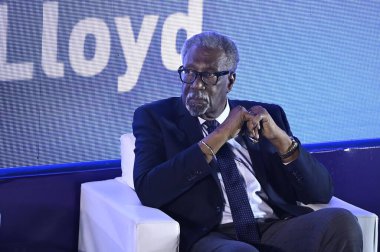 KOLKATA INDIA JANUARY 13 2024 Former West Indian Captain Sir Clive Lloyd during felicitation event at Eden Gardens Photo by Samir Jana Hindustan Times  clipart