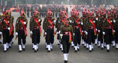 LUCKnow INDIA JANUARY 15 Ocak 2024 Ordu Günü Geçidi 11 Gorkha Alay Merkezi GRRC Yürüyüş Sahası Fotoğraf: Deepak Gupta Hindustan Times 