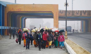 AYODHYA INDIA JANUARY 17 2024 Devotees can be seen from the various part of the country ahead of the consecration ceremony of Shri Ram Janmbhoomi Temple The consecration ceremony of Ram Temple will be held in Ayodhya on January 22 The event will be a clipart