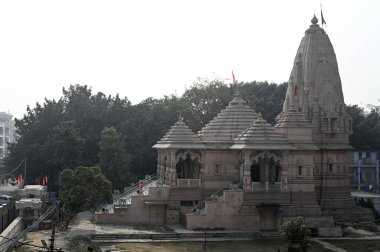 NEW DELHI INDIA JANUARY 20 2024 A view of Shree Ram Mandir located at Ashok Vihar Phase 1 ahead of the Shri Ram temple Pran Pratishtha in Ayodhya Photo by Salman Ali Hindustan Times  clipart