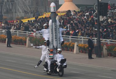 NEW DELHI INDIA JANUARY 26 2024 All Women Daredevils from Central Armed Police Women personnel from SSB CRPF and BSF perform during the 75th Republic Day Parade 2024 at Kartavya Path India gears up for its platinum celebration of the country Republic clipart