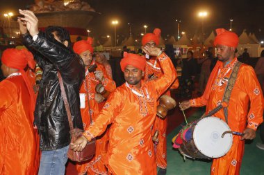 NEW DELHI INDIA JANUARY 26 2024 Artists perform during the Bharat Parv Festival as part of the 75th Republic Day celebrations The highlights of event include display of the Republic Day Parade Tableaux performances by the Armed Forces Bands a multi c clipart