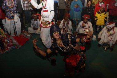 NEW DELHI INDIA 26 HAZİRAN 2024 Cumhuriyet Günü kutlamaları kapsamında Bharat Parv Festivali 'ni ziyaret ediyor ve eğleniyor.