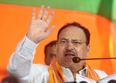 PATNA INDIA 7 Eylül 2024 BJP Ulusal Başkanı ve Birlik Sağlık Bakanı JP Nadda 7 Eylül 2024 'te Dalit Basti' de parti üyeliği sırasında Santosh Kumar Hindustan Times tarafından çekilmiştir.