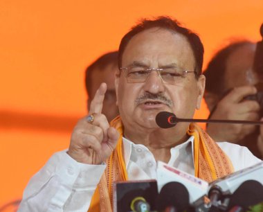 PATNA INDIA 7 Eylül 2024 BJP Ulusal Başkanı ve Birlik Sağlık Bakanı JP Nadda 7 Eylül 2024 'te Dalit Basti' de parti üyeliği sırasında Santosh Kumar Hindustan Times tarafından çekilmiştir.