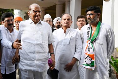 NEW DELHI INDIA 6 Temmuz 2023 NCP şefi Sharad Pawar, Sanjeev Verma Hindustan Times fotoğraf: Sanjeev Verma Hindustan Times