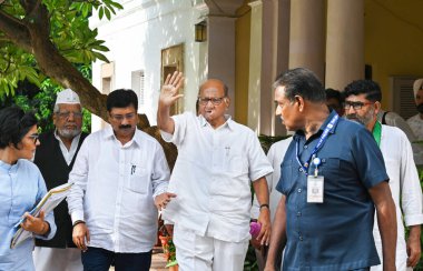NEW DELHI INDIA 6 Temmuz 2023 NCP şefi Sharad Pawar, Sanjeev Verma Hindustan Times fotoğraf: Sanjeev Verma Hindustan Times