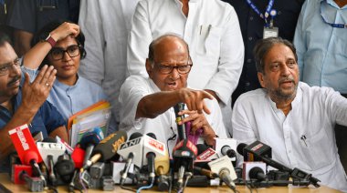 NEW DELHI INDIA 6 Temmuz 2023 NCP şefi Sharad Pawar, Sanjeev Verma Hindustan Times tarafından çekilmiştir.