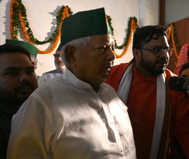 NEW DELHI INDIA SEPTEMBER 19 2024 Rashtriya Janata Dal RJD chief Lalu Prasad Yadav during the launch of the partys nationwide membership campaign on September 19 2024 in New Delhi India. Photo by Sonu Mehta Hindustan Times clipart