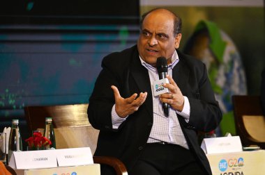 NEW DELHI INDIA 11 HAZİRAN 2023 Vikram Gulati Ülke Başkanı ve İdari Başkan Yardımcısı Kurumsal İşler ve Yönetim TKM, SDGS 'deki Progess ve Janpath' deki Shangri La Eros 'taki G20 Gündemindeki Global Biyoyakıt İdaresi tartışması sırasında