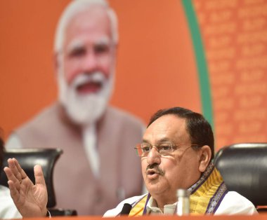 NEW DELHI INDIA 17 Temmuz 2023 Ulusal BJP Başkanı JP Nadda ve diğer liderler 17 Temmuz 2023 Yeni Delhi Hindistan Fotoğrafı: Sonu mehta Hindustan Times