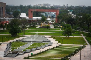 NEW DELHI INDIA 28 Temmuz 2023 YeniDelhi 'deki Pragati Meydan' daki yeniden geliştirilmiş Uluslararası Kongre Merkezi 28 Temmuz 2023 Fotoğraf: Raj K Raj Hindustan Times