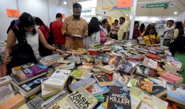 YENİ DELHI INDIA 29 HAZİRAN 2023 Hindistan Ticaret Teşvik Örgütü ITPOat 11 Nolu Pragati Meydan Salonu tarafından düzenlenen 27. Delhi Kitap Fuarı 'nı 29 Temmuz 2023' te Sonu Mehta Hindustan Times tarafından Yeni Delhi 'de ziyaret edildi.