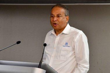 MUMBAI INDIA 31 Temmuz 2023 Praveer Sinha CEO 'su ve MD Tata Power, Bombay House' da 31 Temmuz 2023 'te Bhushan Koyande Hindustan Times tarafından çekilmiştir.