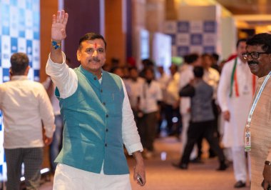 MUMBAI INDIA 31 AĞUSTOS 2023 AAP lideri Sanjay Singh INDIA toplantısına katılmak üzere Grand Hyatt 'a geliyor. Mumbai INDIA' da kurulan yeni muhalefet ittifakının üçüncü toplantısına toplam 28 partinin katılması bekleniyor.