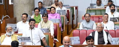 CHANDIGARH INDIA AUGUST 28 2023 Haryana CM Manohar Lal Khattar during Haryana Vidhan Sabha Monsoon session on August 28 2023 in Chandigarh India Photo by Keshav Singh Hindustan Times clipart