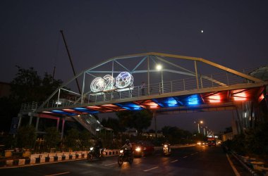 NEW DELHI INDIA AUGUST 25 2023 Preparations underwent ahead of G20 Summit near Bharat Mandapam at Pragati Maidan on August 25 2023 in New Delhi India Photo by Sanchit Khanna Hindustan Times clipart