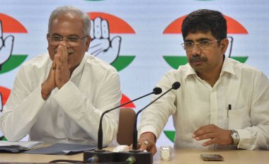 NEW DELHI INDIA 24 AĞUSTOS 24 2023 Chhattisgarh Başbakanı Bhupesh Baghel, 24 Ağustos 2023 'te Yeni Delhi Hindistan' da Sonu Mehta Hindustan Times