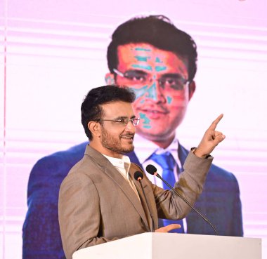 MUMBAI INDIA 21 AĞUSTOS 2023 Eski Hint Kriket Takımı Yüzbaşısı Sourav Ganguly, 21 Ağustos 2023 'te Hindistan' da Vijay Bate Hindustan Times tarafından çekilmiştir.