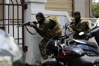 NAVI MUMBAI INDIA AUGust 12 AUGust 2023 Polis gücü ambas, Satra Plaza Vashi 'de 12 Ağustos 2023' te Bachchan Kumar Hindustan Times tarafından çekilmiştir.