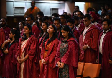 NEW DELHI INDIA AĞUSTOS 12 AĞUSTOS 2023 Hint Teknoloji Enstitüsü Kongresi 'ne katılan öğrenciler 12 Ağustos 2023' te Yeni Delhi 'de Delhi IIT Delhi' de Sanchit Khanna Hindustan Times