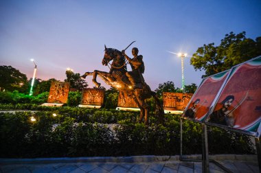 NEW DELHI INDIA 8 AĞUSTOS 2023 Delhi Valisi Vinai Kumar Saxena 'nın 8 Ağustos 2023 tarihinde ITO' da açtığı Shaheedi Park manzarası. Fotoğraf: Raj K Raj Hindustan Times