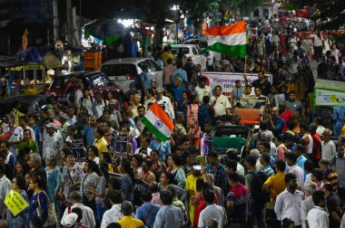 KOLKATA INDIA OCTOBER 1 2024 Junior doctors activists and others take out a protest rally demanding justice for the murdered RG Kar doctor and security in hospitals on October 1 2024 in Kolkata India Photo by Samir Jana Hindustan Times clipart