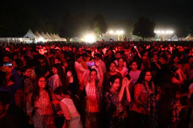 NEW DELHI INDIA Ekim 5 2024 Navaratri festivalinin 3. gününde Delhi Turizmi tarafından düzenlenen Büyük Dhyan Chand Stadyumu 'nda 5 Ekim 2024' te Salman Ali Hindustan Times