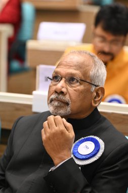 NEW DELHI INDIA ECTOBER 8. 2024 Hint film yönetmeni Mani Ratnam 70. Ulusal Film Ödülleri 2022 'de Vigyan Bhawan' da 8 Ekim 2024 'de Yeni Delhi Hindistan Fotoğrafı: Sonu Mehta Hindustan Times