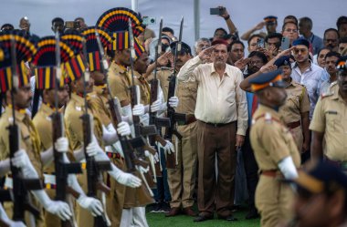 MUMBAI INDIA OCTOBER 10 2024 Shantanu Naidu with closed friends to paMortal remains of Ratan Tata during funeral at at Worli crematorium on October 10 2024 in Mumbai India Ratan Tata took over at Tata Group's helm in 1991 is credited with transformin clipart