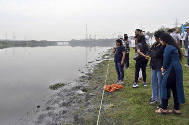 NEW DELHI INDIA 4 Haziran 2023 Yamuna Sansad girişimiyle 4 Haziran 2023 tarihinde Yeni Delhi 'de Yeni Hindistan' da Sanjeev Ver tarafından çekilmiştir.