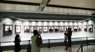 NEW DELHI INDIA JUNE 17 2023 Visitors at Prime Ministers Museum Pradhanmantri Sangrahalaya after the Nehru Memorial Museum and Library Society renamed as Prime Ministers Museum and Library Society on June 17 2023 in New Delhi India The Executive Coun clipart