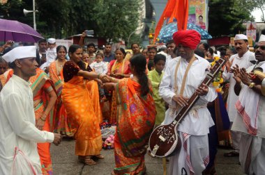 MUMBAI INDIA 29 HAZİRAN 2023 Hacılar, 29 Haziran 2023 'te Wadala' daki Vitthal Mandir 'de Ashadhi Ekadashi vesilesiyle Bhushan Koyande Hindustan Times tarafından çekilmiştir.