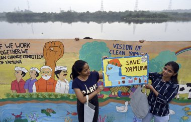 NEW DELHI INDIA 4 Haziran 2023 Yamuna Sansad girişimiyle 4 Haziran 2023 tarihinde Yeni Delhi 'de Yeni Hindistan' da Sanjeev Ver tarafından çekilmiştir.
