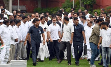 NEW DELHI INDIA JUNE 26 2023 Congress leader Rahul Gandhi during a meeting where several former Bharat Rashtra Samithi BRS leaders joined Congress at AICC headquarters on June 26 2023 in New Delhi India Photo by Sanjeev Verma Hindustan Times clipart